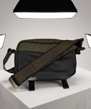 Load image into Gallery viewer, Bally Ranys Military Green Cross Body Nylon Mix &amp; Leather Bag MSRP $650
