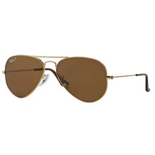 Load image into Gallery viewer, Ray-Ban RB3025 001/57 Polished Gold Aviator Brown Polarized 58-14-135
