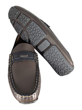 Load image into Gallery viewer, Bally Prince 6301832 Men's Ebano/Black Pilot Leather Drivers MSRP $645
