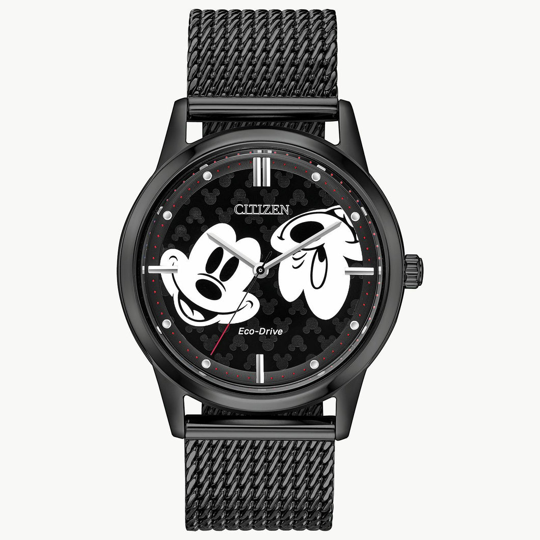 Citizen Mickey Mouse FE7065-52W Eco-Drive Unisex Mesh Band 40 mm Watch MSRP $350