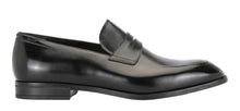 Load image into Gallery viewer, Bally Score 6193772 Men&#39;s Black Calf Shiny Leather Loafers MSRP $999

