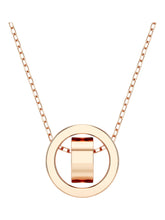 Load image into Gallery viewer, Swarovski 5374131 Dextera White &amp; Rose Gold Finish Pendant Pavé MSRP $169
