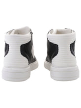 Load image into Gallery viewer, Bally Martyn 6303317 Men&#39;s Black &amp; White High-Top Leather Sneakers MSRP $650
