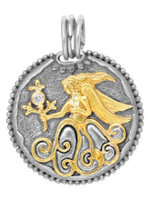 Load image into Gallery viewer, Konstantino Virgo Carved Zodiac with Diamond and Chain MEKJ624-109 MSRP $1395
