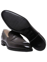 Load image into Gallery viewer, Bally Scober 6301523 Men&#39;s Mility Leather Penny Loafers MSRP $770
