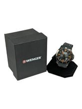 Load image into Gallery viewer, Wenger Swiss Military 79031 Men's Black Dial Rubber Straps Quartz 43 mm Watch
