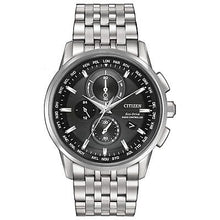 Load image into Gallery viewer, Citizen AT8110-53E Eco-Drive World Chronograph A-T Men's 43 mm Watch MSRP $675
