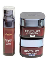Load image into Gallery viewer, L&#39;Oreal Revitalift Laser Renew Day &amp; Night Cream and Serum Mature Skin Set
