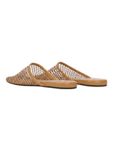 Load image into Gallery viewer, Bally Greek 6304234 Ladies Rattan Mesh &amp; Leather Mule MSRP $870
