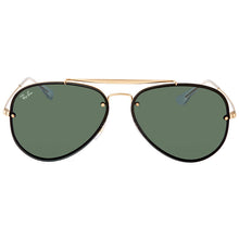 Load image into Gallery viewer, Ray-Ban RB3584N 9050/71 Blaze Aviator Gold Dark Green Sunglasses 61-13-145
