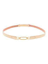 Load image into Gallery viewer, Bally 6237141 Vestige Women&#39;s B-Chain Buckle Beige Leather Belt MSRP$ 263 Size 100
