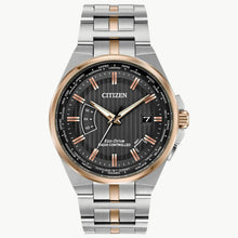 Load image into Gallery viewer, Citizen CB0166-54H World Perpetual A-T Men's Black Dial Watch 42mm MSRP $525
