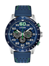 Load image into Gallery viewer, Citizen CA4438-00L Primo Chronograph Blue Dial 44mm Watch MSRP $395
