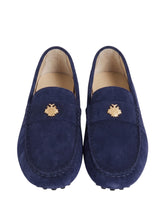 Load image into Gallery viewer, Bally Kevan 6308947 Men's Peacoat Suede Leather Drivers MSRP $770
