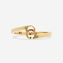 Load image into Gallery viewer, Gucci GG Running 18K Yellow Gold Ring YBC457122002 MSRP $1010
