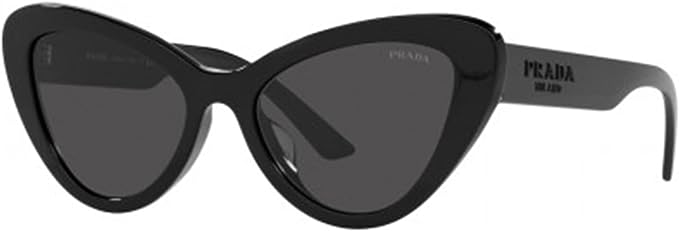 NEW PRADA Women's PR13YS 1AB5S0 Black Frame Cat-Eye Sunglasses MSRP $309