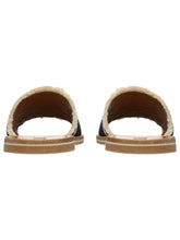 Load image into Gallery viewer, Bally Bianka 6302817 Women&#39;s Black &amp; Bone Flat Sandals MSRP $420
