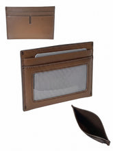 Load image into Gallery viewer, Tumi Nassau SLG Men's Slim Card Case Brown Leather Wallet MSRP $125
