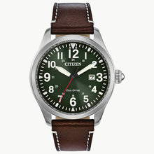 Load image into Gallery viewer, Citizen BM6838-09X Garrison Men's Green Dial Strap 42 mm Watch MSRP $325
