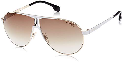 Carrera 1005/S Unisex White Frame Gradient Lens Aviator Sunglasses MSRP $165