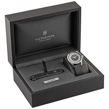 Load image into Gallery viewer, NEW VICTORINOX Alliance Men's 241804.1 Silver Quartz Watch with Knife MSRP $515
