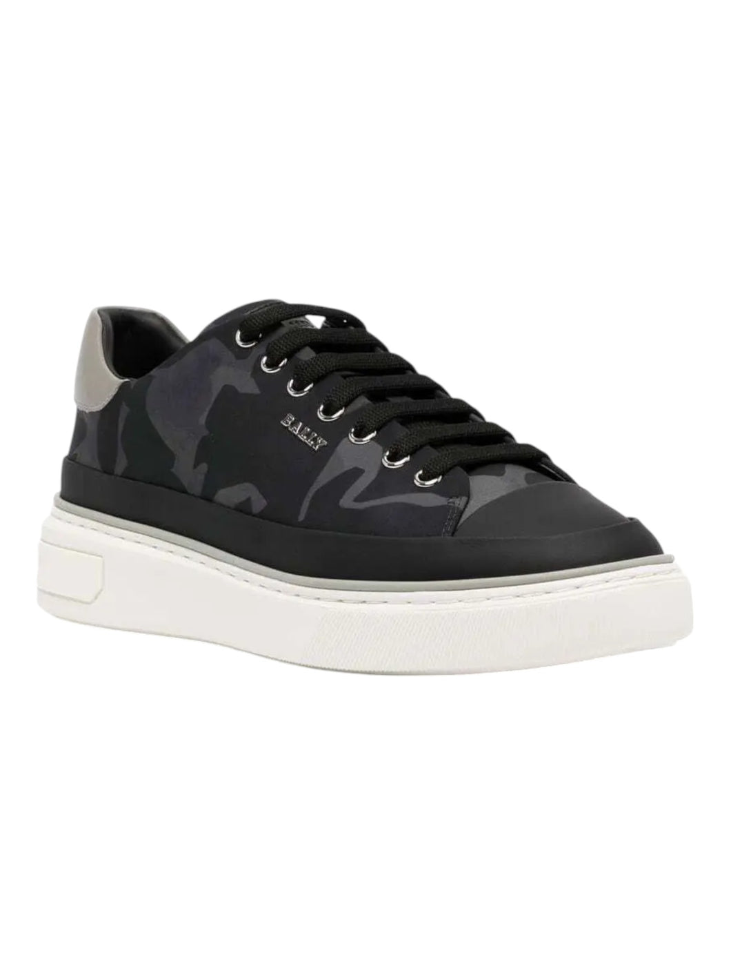 Bally Maily 6301331 Men's Black/Sasso Camouflage Print Sneakers MSRP $630