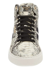 Load image into Gallery viewer, Bally Meson 6301300 Men&#39;s White Snakeskin Embossed High Top Sneaker MSRP $720
