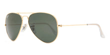 Load image into Gallery viewer, NEW RAY-BAN Men&#39;s Aviator Classic Gold Frame Sunglasses RB3025 W3234 MSRP $163
