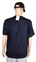 Load image into Gallery viewer, Bally 6234334 Men&#39;s Navy Blue Cotton Printed Logo T-Shirt Size Large
