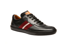 Load image into Gallery viewer, Bally Oriano 6225008 Men&#39;s Black Leather Sneaker Size 13 MSRP $560
