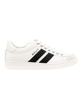 Load image into Gallery viewer, Bally Thiago 6309743 Men's White Calf Plain Low-Top Leather Sneaker MSRP $560
