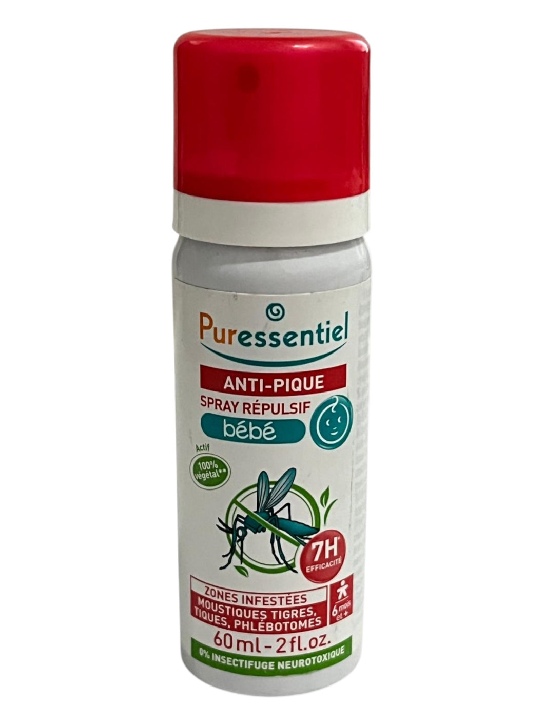 Anti-Sting Repellent Spray by for Kids 7H By Puressentiel 2 oz / 60 ml