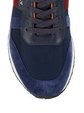 Load image into Gallery viewer, Bally Sprinter Men&#39;s 6238403 Blue Leather Suede Sneakers MSRP $500
