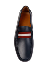 Load image into Gallery viewer, Bally Waltec Men&#39;s 6198385 Navy Blue Leather Loafer MSRP $620

