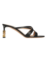 Load image into Gallery viewer, Bally Carolyn 6304286 Black Strappy Slip On Dress Sandals MSRP $1070
