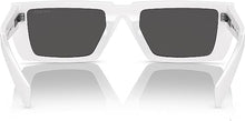 Load image into Gallery viewer, NEW PRADA Unisex PR 24YS 4615S0 White Frame Dark Grey Lens Sunglasses MSRP $475
