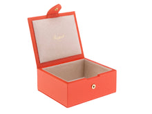 Load image into Gallery viewer, Rapport London Sussex Leather Jewelry &amp; Accessory Box in Orange - F176
