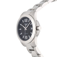 Load image into Gallery viewer, Longines L33774586 Women&#39;s Conquest Quartz Black Dial 34 mm Watch MSRP $825
