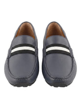 Load image into Gallery viewer, Bally Pearce 6206926 Men's Blue Navy Leather Loafers MSRP $678
