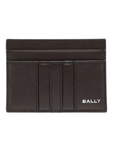 Load image into Gallery viewer, Bally 6308673 Mythos Card Case Ebano Leather MSRP $340
