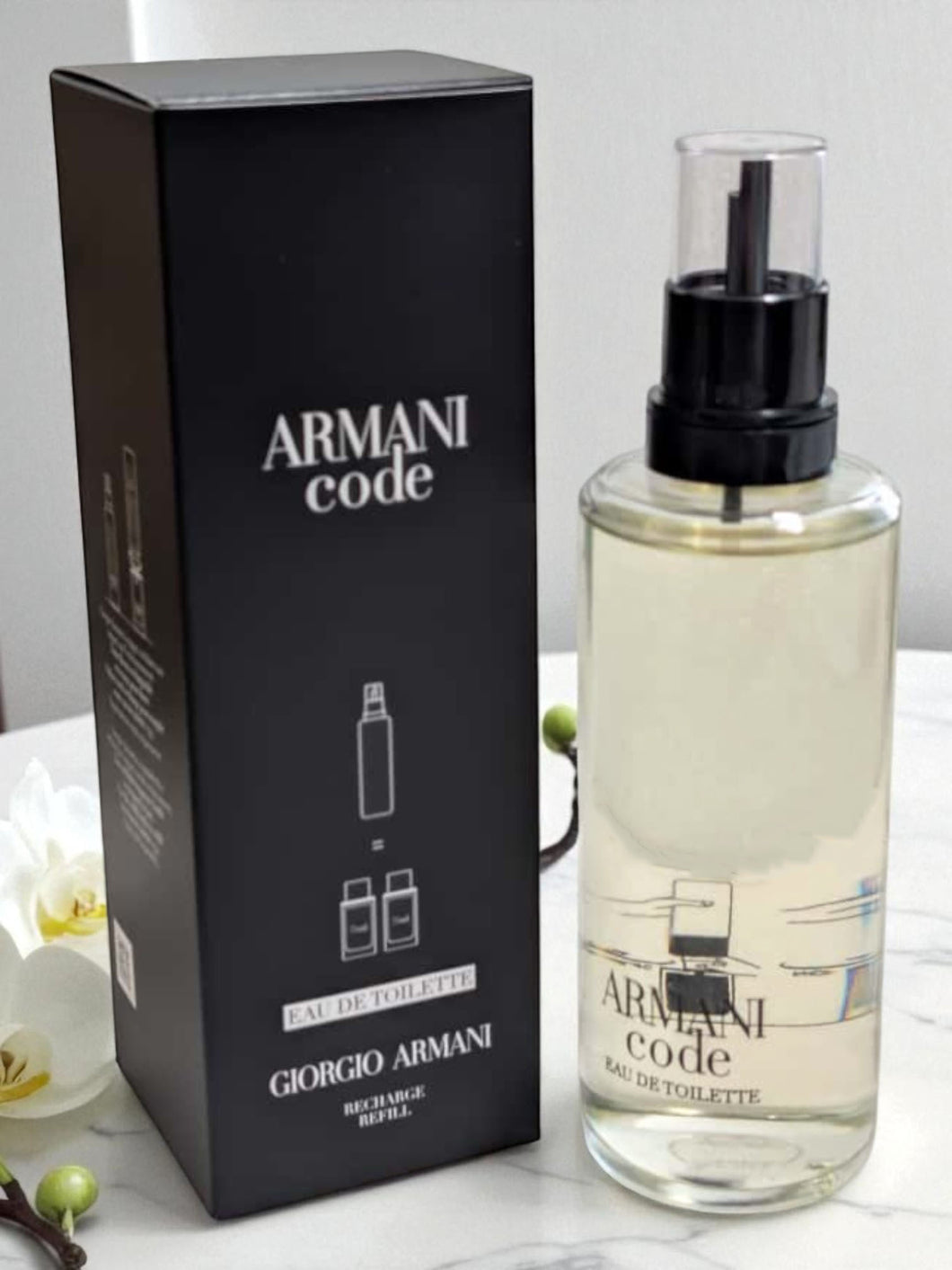 Armani Code By Giorgio Armani 5oz / 150ml Eau de Toilette For Men Recharge Refill MSRP $135