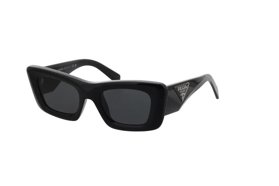 NEW PRADA Women's PR13ZS 1AB5S0 Black Frame Cat-Eye Sunglasses MSRP $517