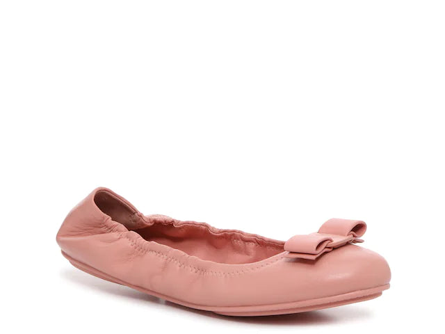 SALVATORE FERRAGAMO Lizinka Women's 725907 Desert Rose Ballet Flats Size 7.5 D