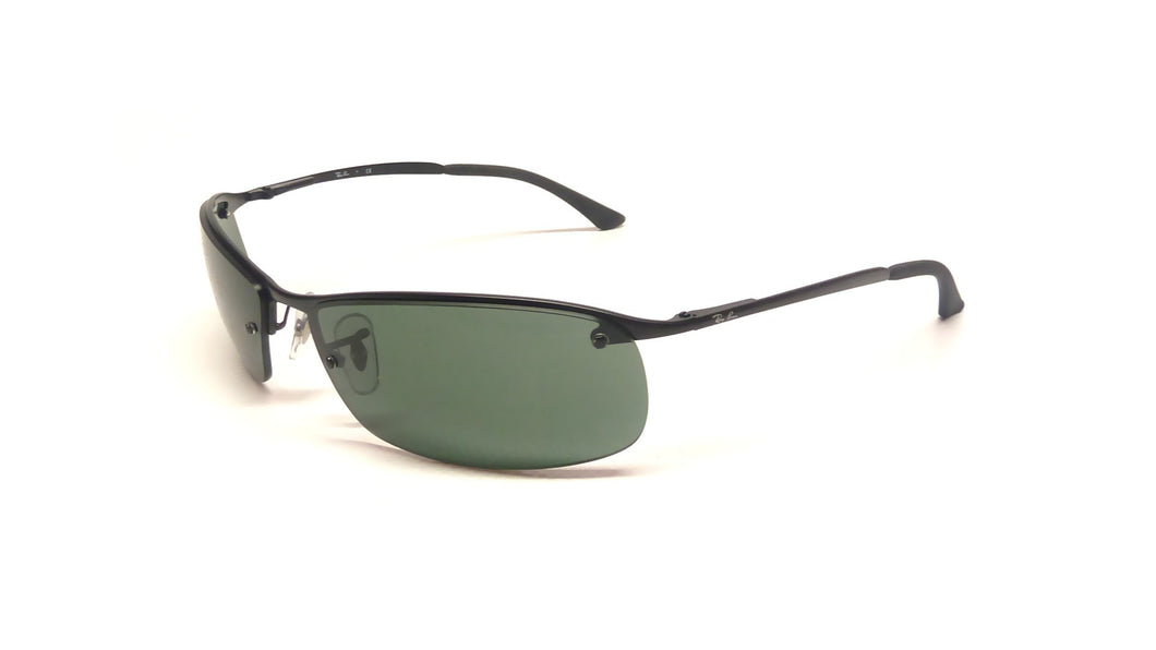 NEW RAY-BAN Men's RB3183 Black Rectangular Sunglasses MSRP $150