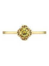 Load image into Gallery viewer, Gucci 18kt Yellow Gold &amp; Yellow Beryl YBC662428002010 Size 5.25 MSRP $930
