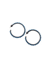 Load image into Gallery viewer, Konstantino Sterling Silver, 18K Gold and Turquoise Earrings SKMK3014-137 MSRP $610
