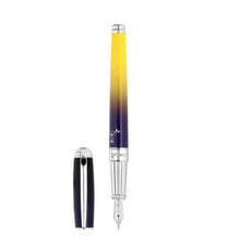 Load image into Gallery viewer, S T Dupont 410135L Montecristo la Nuit Blue Fountain Pen MSRP $1800
