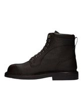 Load image into Gallery viewer, Bally Nedward 6309730 Men's Ebano Grained Leather Boots MSRP $1330
