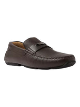 Load image into Gallery viewer, Bally Pivial 6303271 Men's Ebano Grained Leather Loafers MSRP $670
