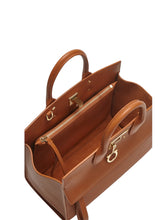 Load image into Gallery viewer, Salvatore Ferragamo Studio Women's 704210 Brown Tote MSRP $3250
